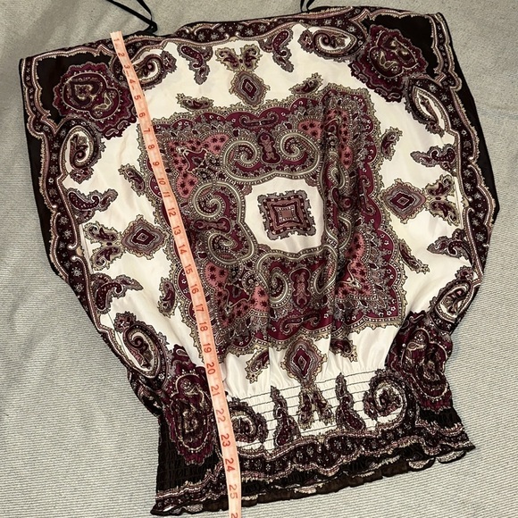 BCX Faux  Silk Scarf Blouse - Picture 7 of 9